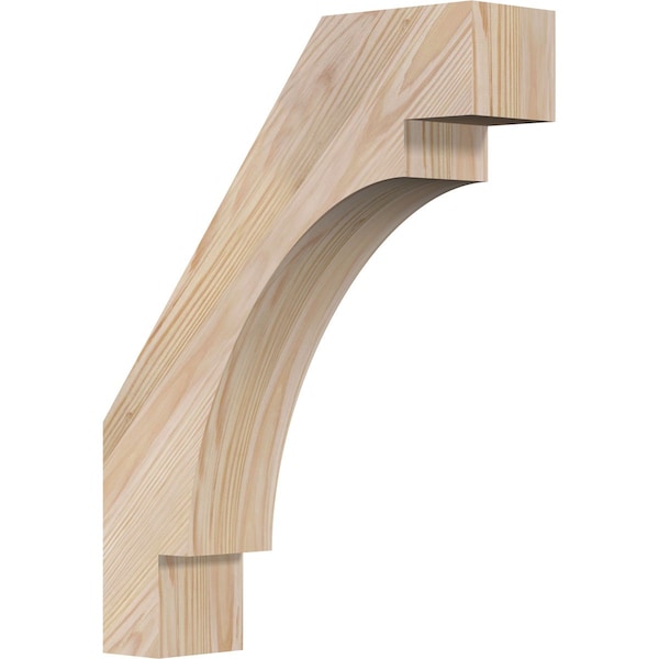 Ekena Millwork 3 1/2"W x 14"D x 18"H Merced Smooth Knee Brace, Douglas Fir BRC04X14X18MRC00SDF - main